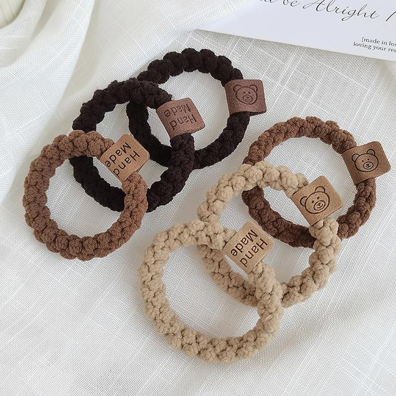 Chic Plush Bun Hairband with Elastic Intestine Design