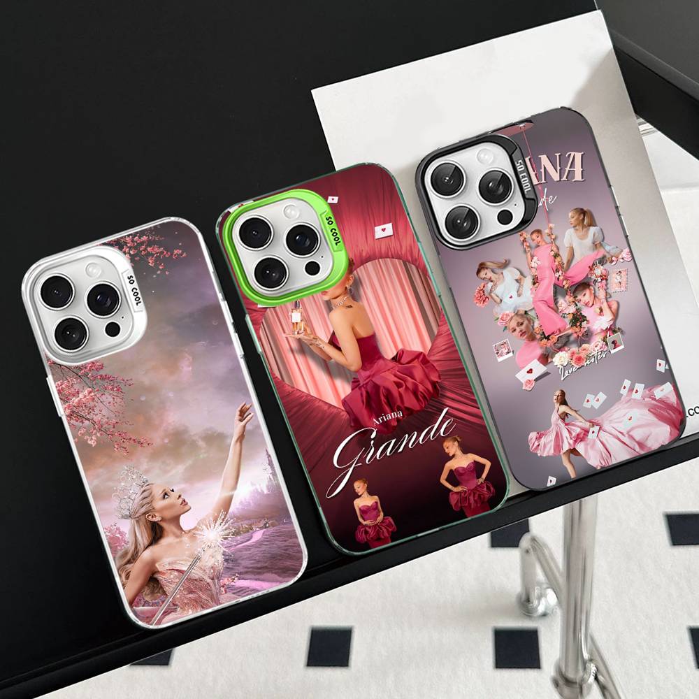 Custodia per Telefono A-Ariana G-Grande Per iPhone 16 15 14 13 12 11 17 Pro MAX Plus Pro Opaca Antiurto