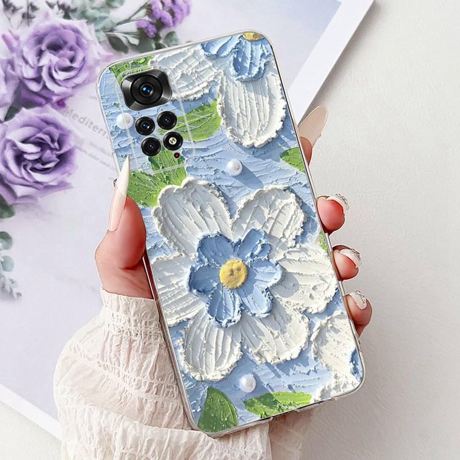 For Xiaomi Redmi Note 11 Pro 11S 4G Phone Case Luxury Painted TPU Cover for Redmi Note11 4G Global Soft Silicone Fundas Capa