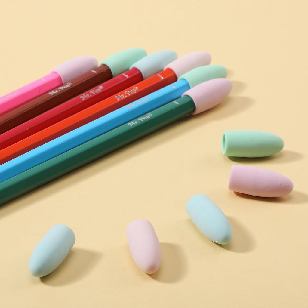 Mr. Pen- Pencil Erasers Toppers, 120 Pack, Pastel Colors, Erasers for Pencils, Pencil Top Erasers, Pencil Eraser