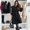 New Autumn Long Sleeve Casual Woolen Coats Women Winter Outwears Plus Size Jacket Women Fashion Solid Warm Drawstring Loose Jackets Coat 24996