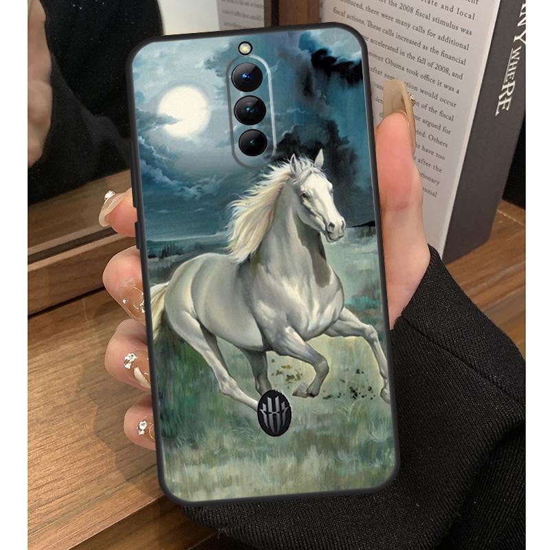 Horse Waterclour Case For Nubia Red Magic 8 9 10 Pro Plus 6 7 6S 7S Pro 5G 6R RedMagic 9S 8S Pro Plus Coque