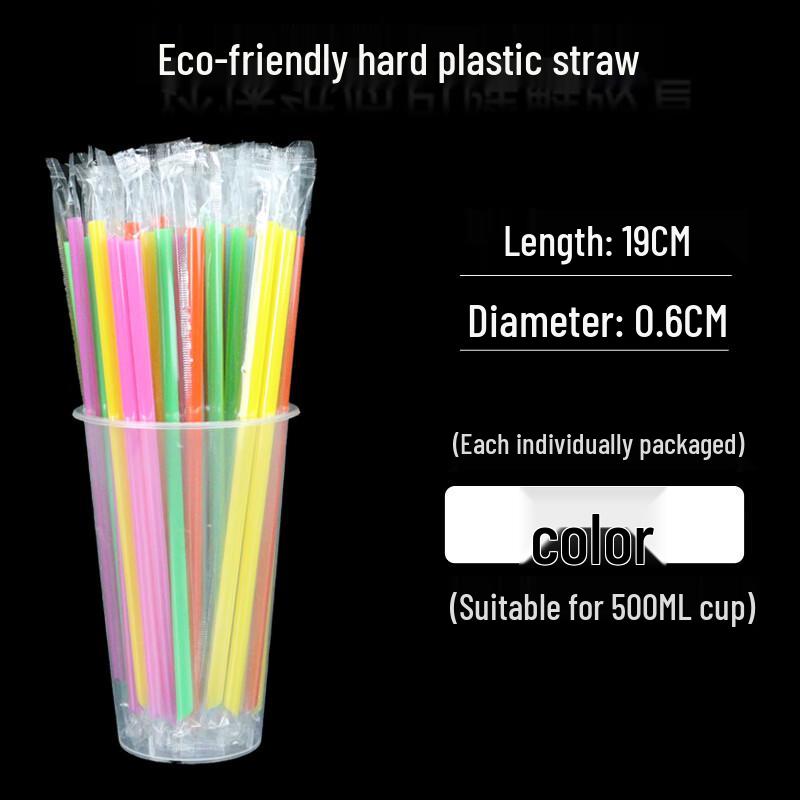 Individually Wrapped Disposable Fine Plastic Straws