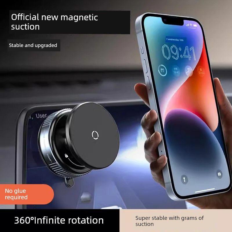 2025 New Model Magsafe Magnetic Phone Holder Car Mount Foldable Suction Cup Vacuum Adsorption Desktop Selfie Stand