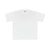 T-shirt blanc pour homme 320g poids lourd couleur unie coupe ample, pur coton, sous-vêtement d'été pour adolescents et couples
