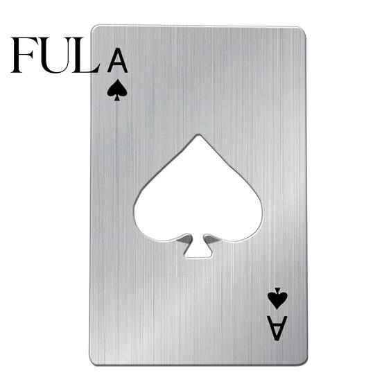 Poker Kartenform Flaschenöffner Hohe Festigkeit Praktisch Öffnen Tragbar Bier für Zuhause