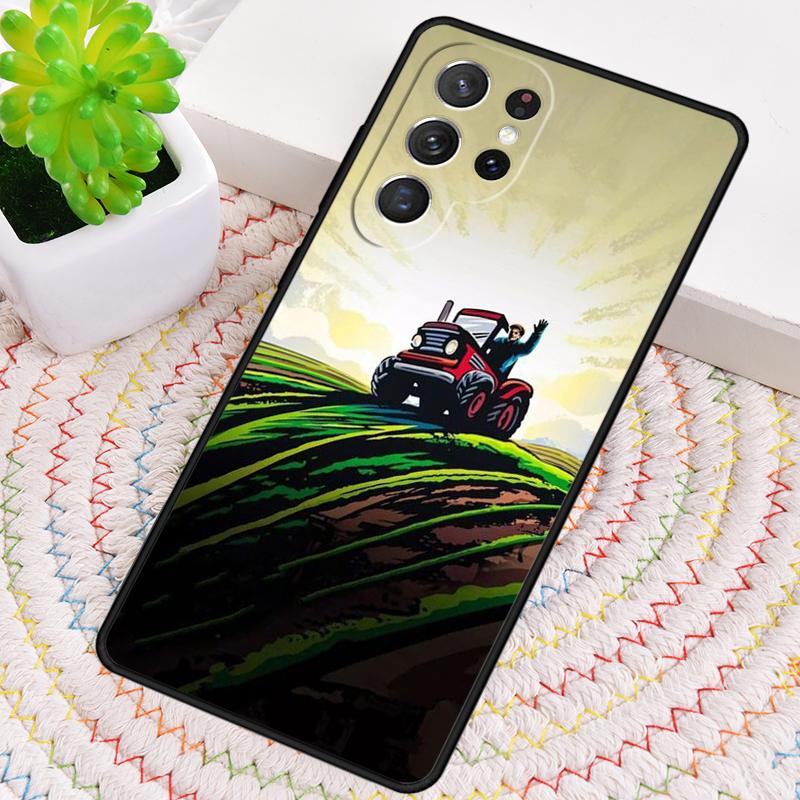 Farm Vehicle Tractor Pattern Phone Case for Samsung Galaxy Note 10 Pro S26 Ultra S23 S24 FE S25 S21 S22 PLUS Shockproof Cove