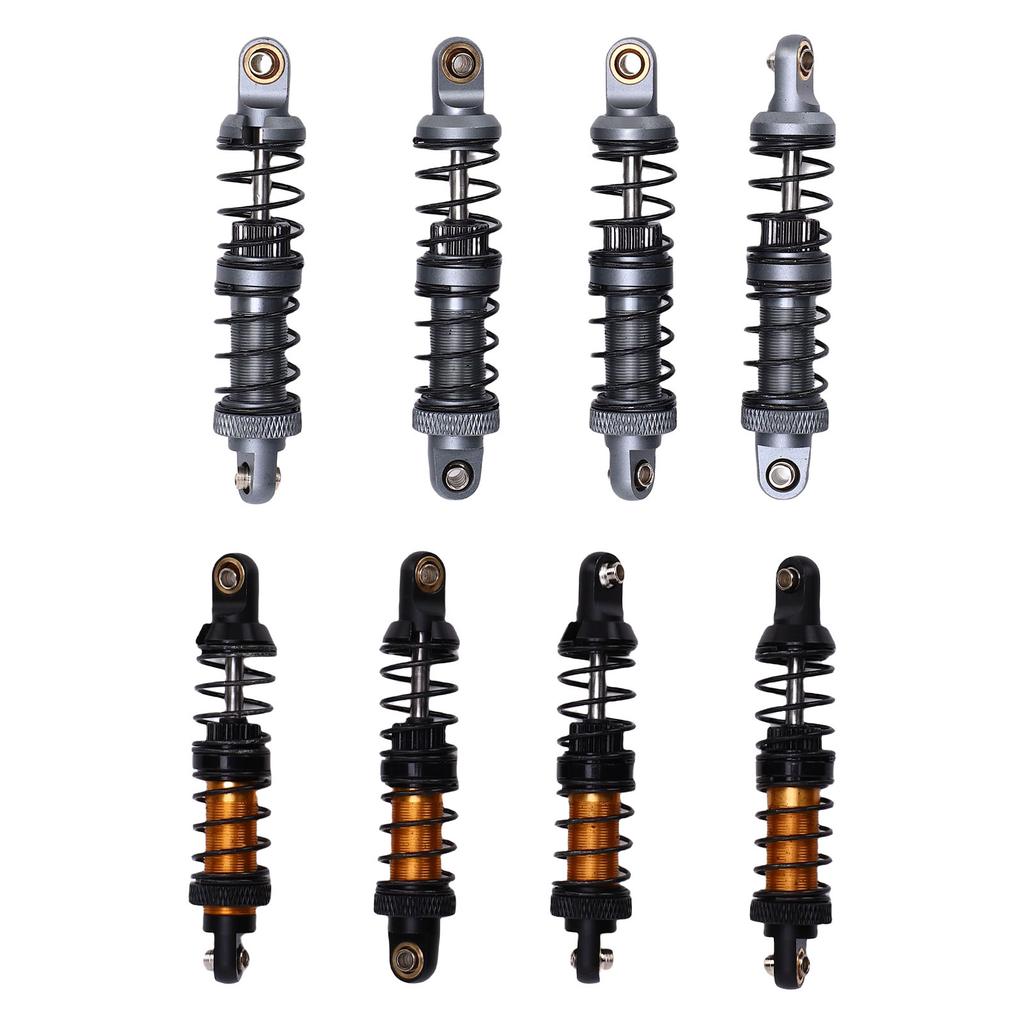 4PCS 70mm RC Shock Absorber Set Double Stage Spring Alloy RC Shock Damper Absorber for 1/10 RC Cars