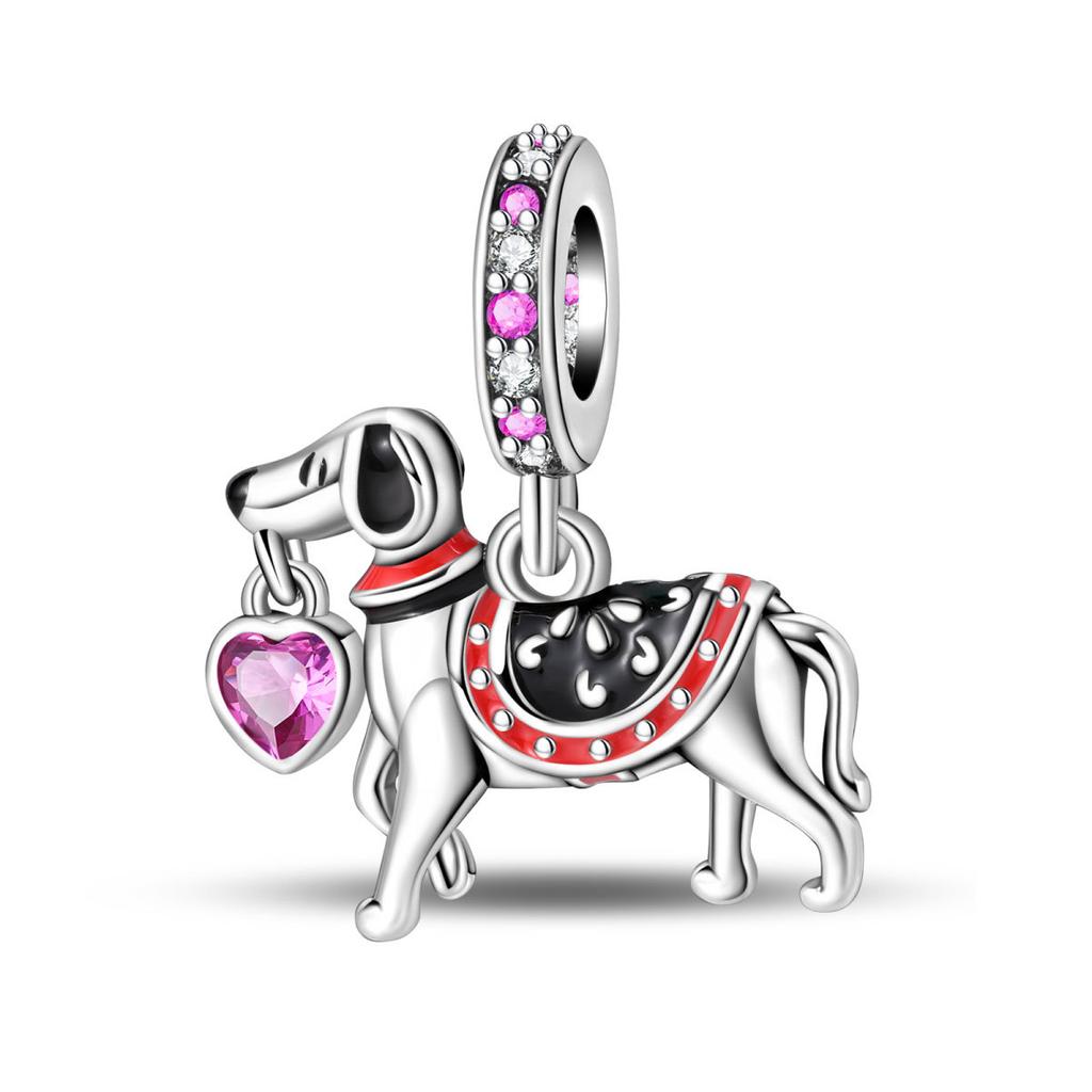 DIY Handmade Bracelet Charms Sunflower Cat Dog Poodle Pendant Beads for Jewelry Making