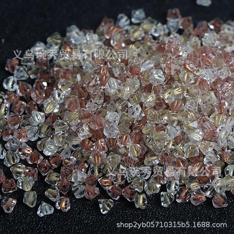 Koraliki szklane typu seed w kształcie brzoskwiniowego serca 4 mm do ręcznie robionej biżuterii - DIY bransoletki i naszyjniki.