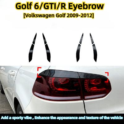 4Pcs Car Rear TailLight Light Eyelid Trim For Volkswagen VW Golf 6 MK6 GTI R 2008 2009 2010 2011 2012 2013 Tail Light Eyebrow