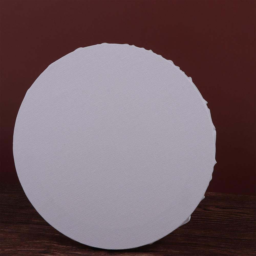 Round Blank Thicken Oil Paint Painter Wooden Picture Frame Drawing Board Circle Canvas Painting Board
