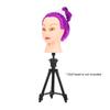 Mini Tripod Stand Metal Adjustable Cosmetology Hairdressing Training Mannequin Head Wig Stand for Doll Head Block Wig