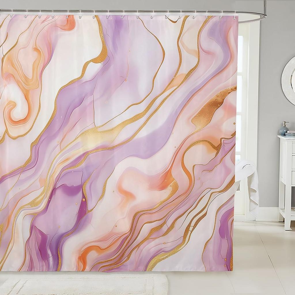 Cat Shower Curtain Japanese Style Bathroom Shower Curtain Sets for Kids Boys Girls Teens,Ocean Wave Fabric Shower Curtain