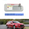 Für Mazda 3 2014-2018 Für Mazda 6 2014-2018/CX-4 2016- Rechts, graue Auto-Sonnenblenden mit und ohne Beleuchtung Vordere Sonnenblende