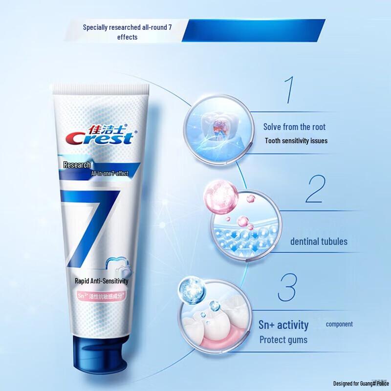 Crest Advanced 7-Effekt Schnelle Anti-Sensitivitäts-Zahnpasta