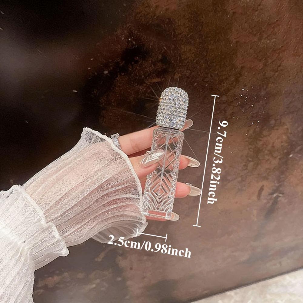 Exquisite Glass Perfume Atomizer 12ml Refillable Spray Bottle  Handicraft White Style A