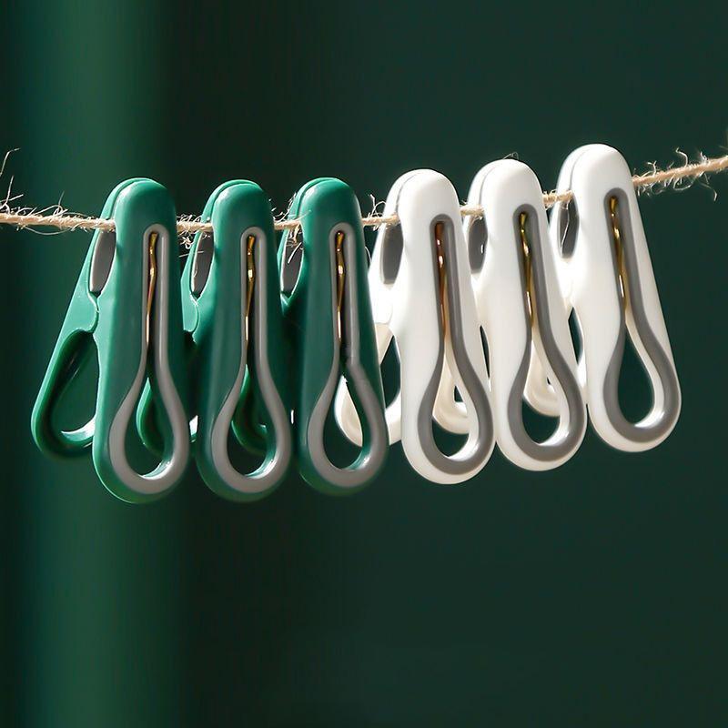 3/30pcs Plastic Clothes Pins Non-slip Anti-Rust Springs Heavy Duty Windproof Clothespins Household Bedroom Towel Peg Clamps