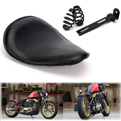 Karun Motorcycle Custom Solo Spring Bracket Seat Hard Bottom Suitable for Harley Honda Yamaha Kawasaki Suzuki Chopper Bobber Custom Seat Black Bracket