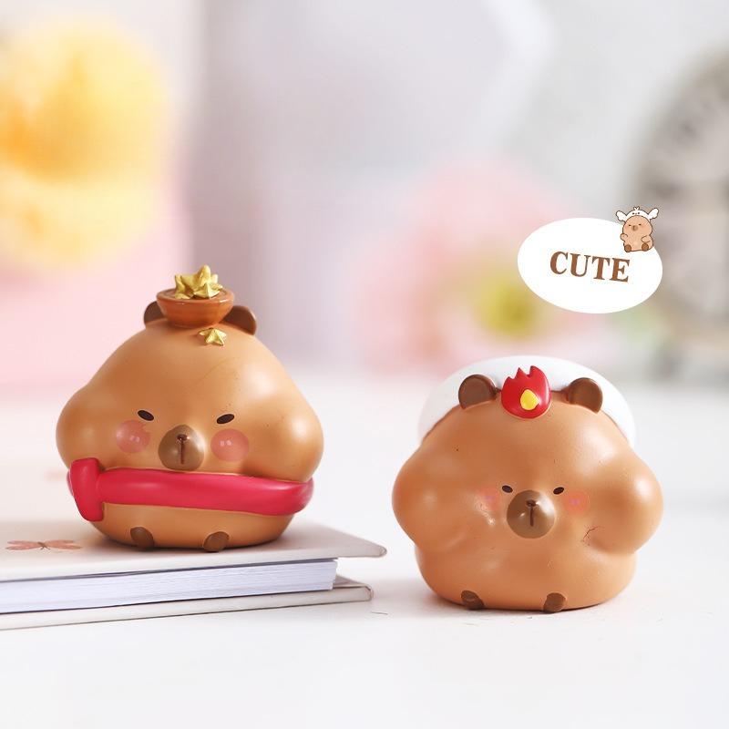 Resin Figurine Creative Tabletop Small Decorative Item Cartoon Otter Home Decoration Item Resin Handicraft