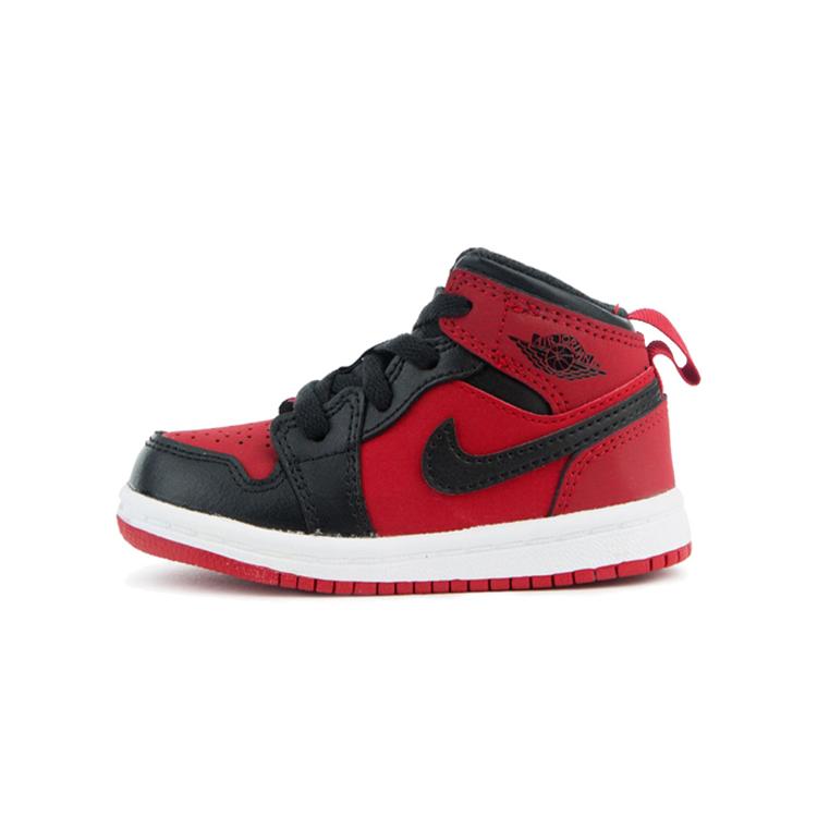 

Jordan Air Jordan 1 Banned Cushioning Support High top Toddler Shoes Black Red Infant And Toddler 640735-610 5C