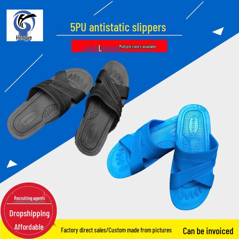 Non-Slip, Anti-Static, Insulated Work Shoes with SPU Soft Sole & Four-Hole Design