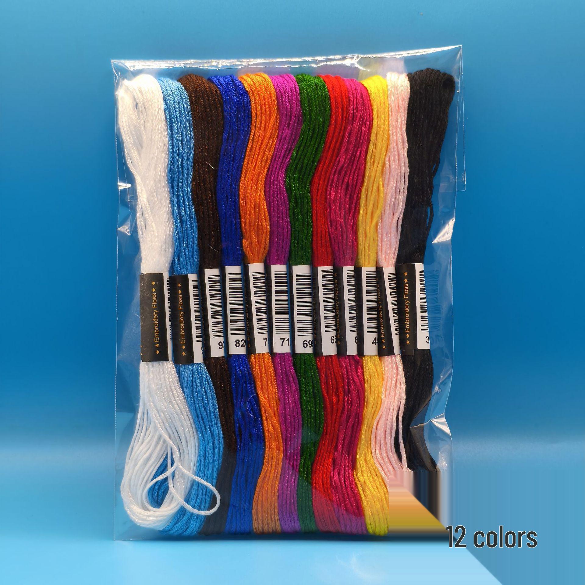 

Набор вышивальных ниток: 200, 100 и 50 цветов, 6 нитей, по 8 м каждая для вышивки крестом и DIY проектов