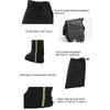 1 Pair Snow Shoes Boots Covers with Reflector Waterproof Windproof Non Slip Rain Boot Covers for Hiking Climbing Black