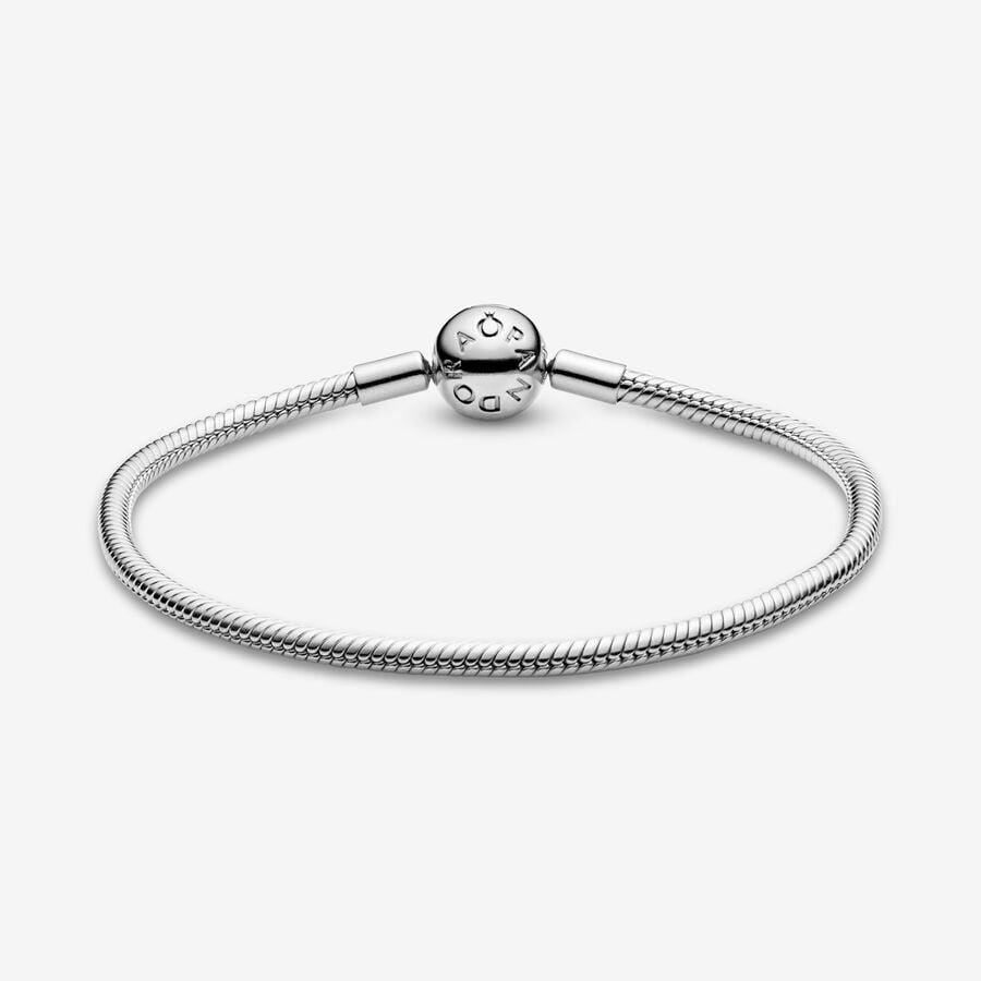 Pandora Moments Snake Chain Bracelet – Sterling Silver – 18cm – 590728‑18