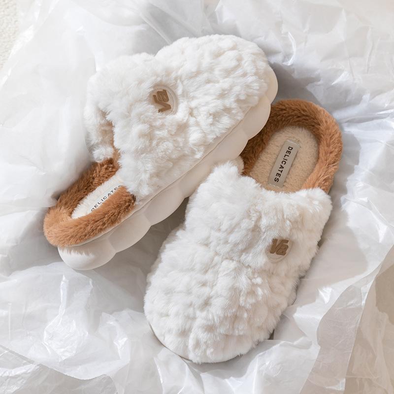 

Хлопковые тапочки женские весенне-осенние зимние для дома домашние нескользящие на толстой подошве обувь для послеродового периода домашнее тепло пара мужские 36-37 [suitable for sizes 35-36]