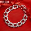 925 Sterling Silver Circle Bracelet Fashion Jewelry