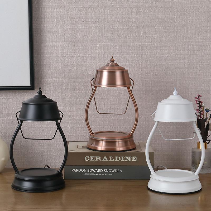 Vintage Candle Warmer Lamp Antique Style Flameless Aromatherapy Light European Classic Home Decor Table Lamp
