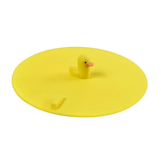 Silicone Floor Drain Cover with Animal Handle Universal жёлтый