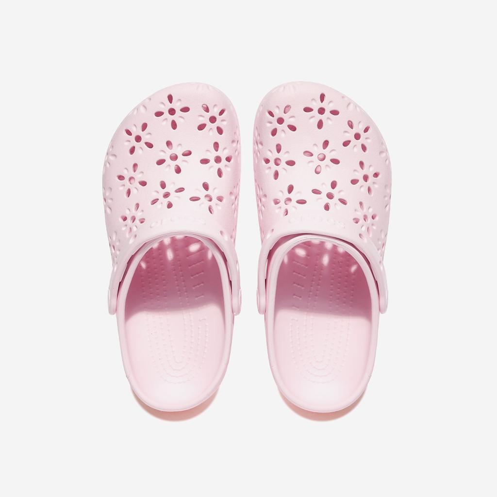 Crocs Classic Floral Cutout Clogs, CRS210927, 1010112549, Popular Korean Shoes