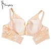 Plus Size Lace Bras for Women's Bralette Crop Top Underwear Female Sexy Lingerie Wide Shoulder Straps Underwired Push Up Bra