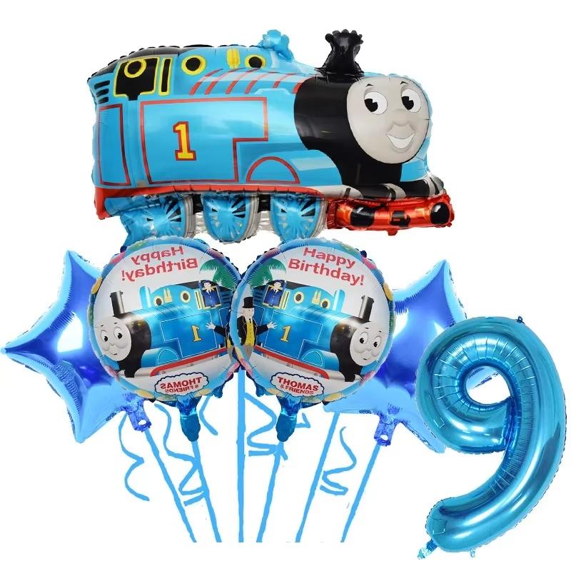 Thomas Trains Theme Party Decorations Thomas Friend Plates Cups Backdrop Balloons Kids Birthday Party Supplies Baby Shower Gifts