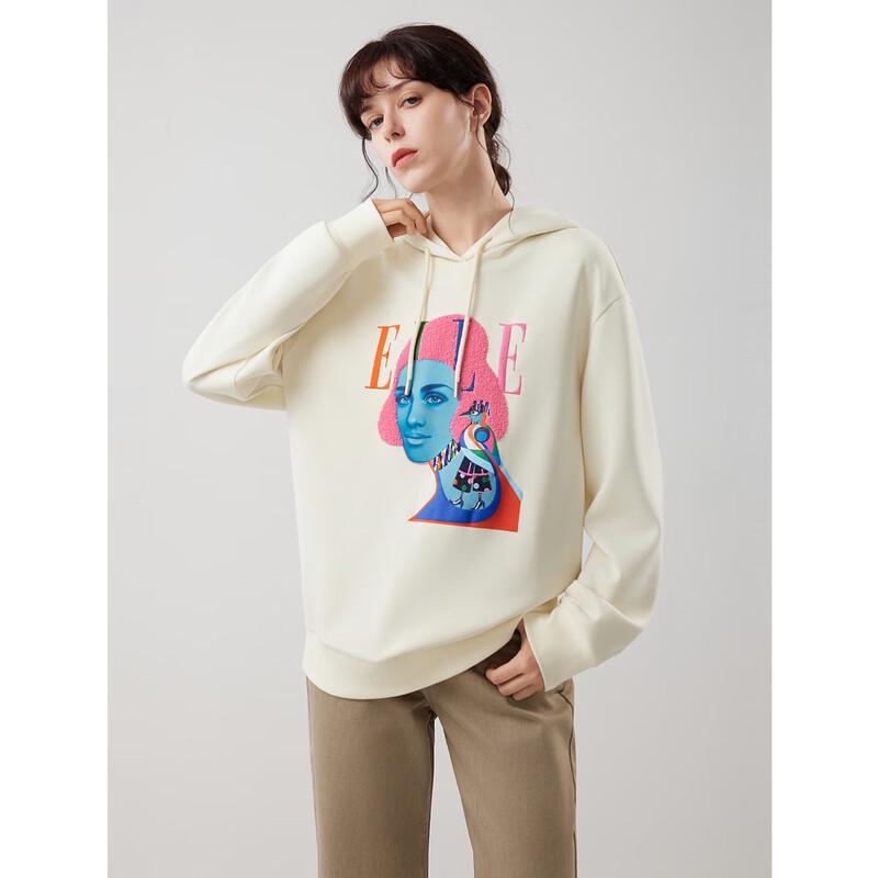ELLE Heavy-Duty Print Hooded Sweatshirt