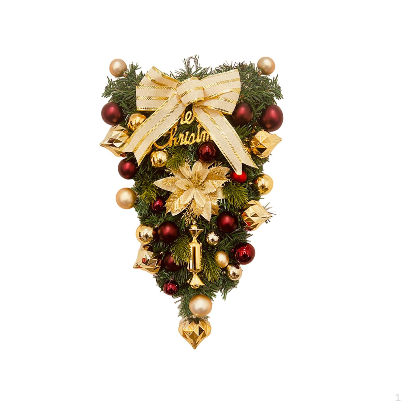 

Christmas Drop Wreath, Front Door Door, Window Garland, Artificial Flower Wreath for Flower Ornament