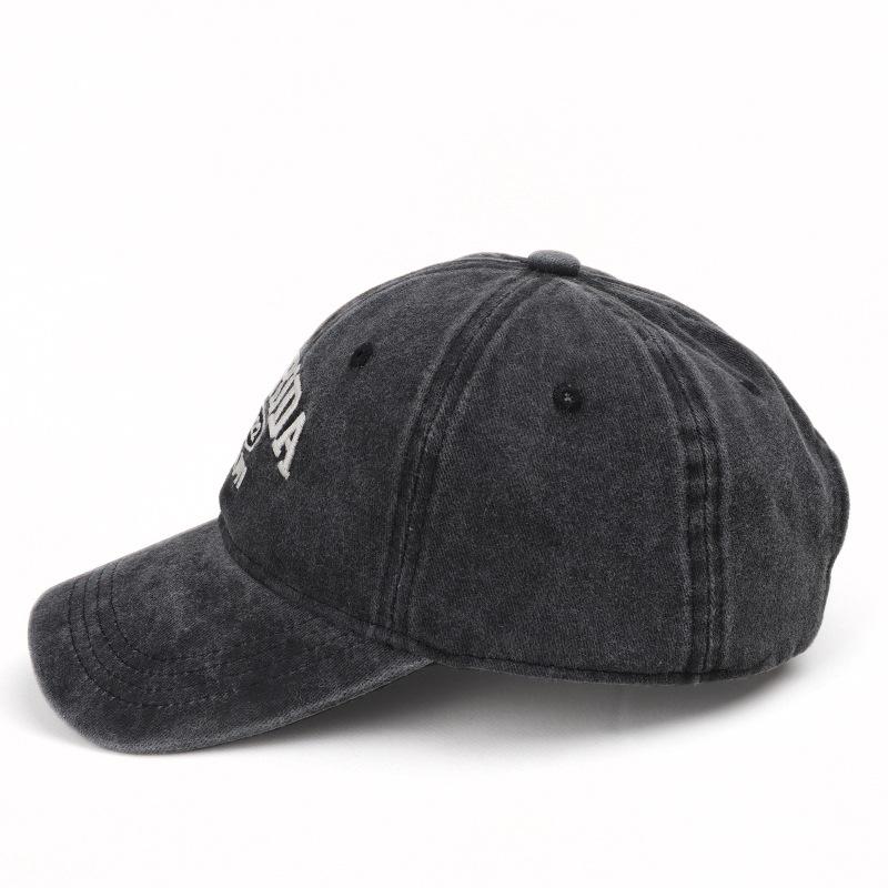 Florida Embroidery Baseball Cap Vintage Washed Distressed Corduroy Dad Hat Adjustable Snapback Vintage Old School Casual Streetwear Unisex