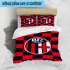 3PCS Football Bologna Bedding Set,Including 1pc Duvet Cover And 2pcs Pillowcases Perfect for Bedroom, Dormitory, Fan Christmas gift