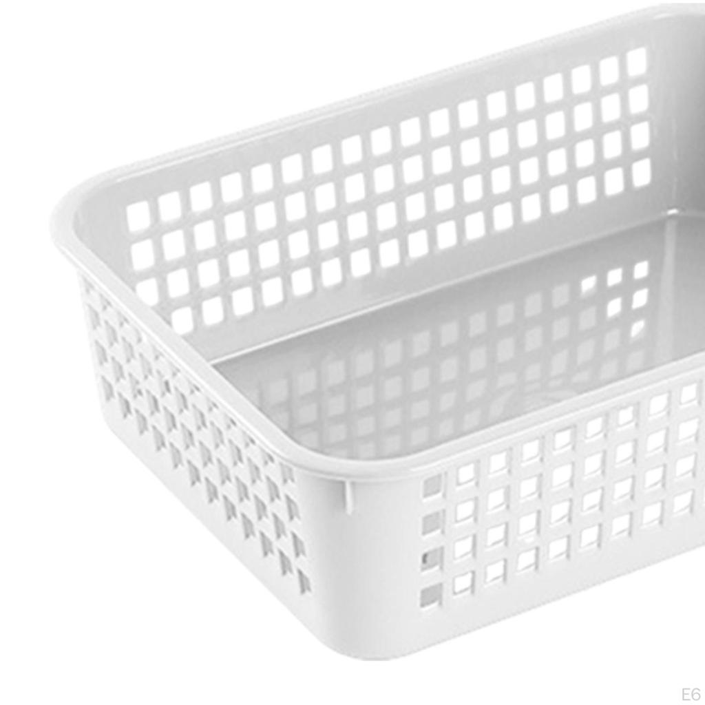 6 Pieces Desktop Storage Basket Bins Vanity Trays Paper Baskets Decor Organizer