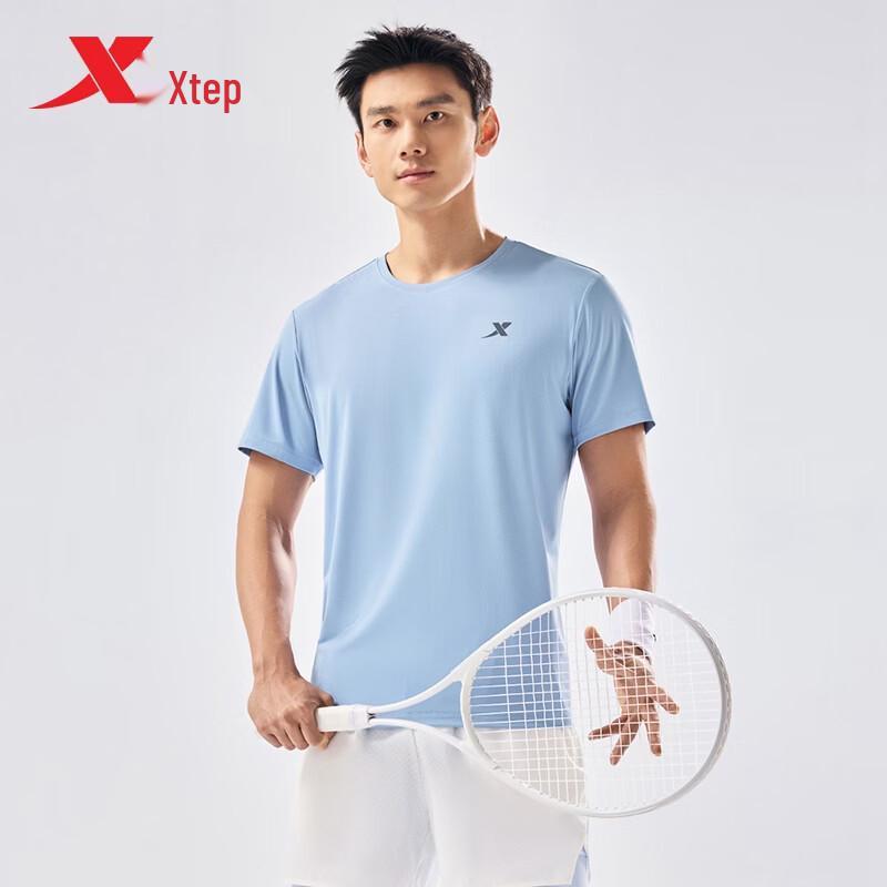 

XTEP Men s Quick-Dry Ice Silk Short Sleeve T-Shirt M