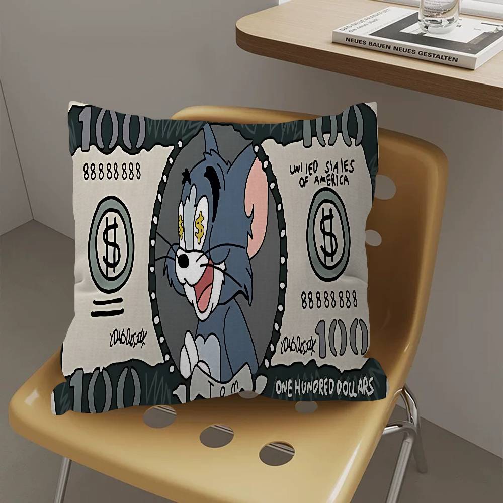J-Jerrys T-Toms Anime Pillowcase toon Gift Cushion Cover Bedroom Home Sofa Chair Seat Decor pillow case