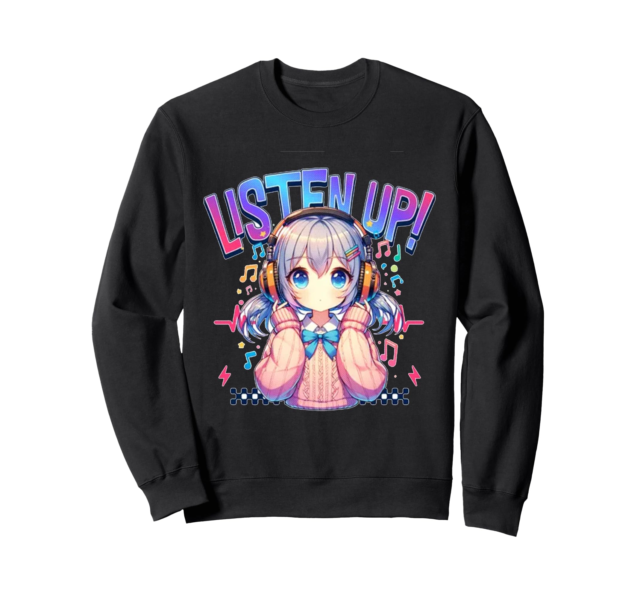 Japanese anime cute fox Manga, merchandise, design, men s, women s, kids  sweatshirts. чёрный