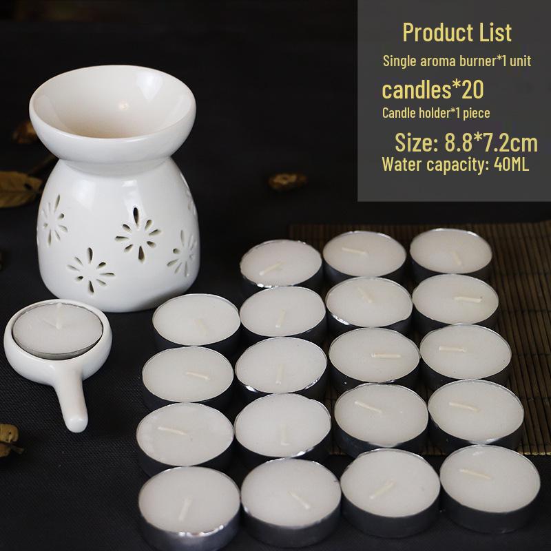 Ceramic Aromatherapy Lamp: Indoor Essential Oil Burner for Home or Spa