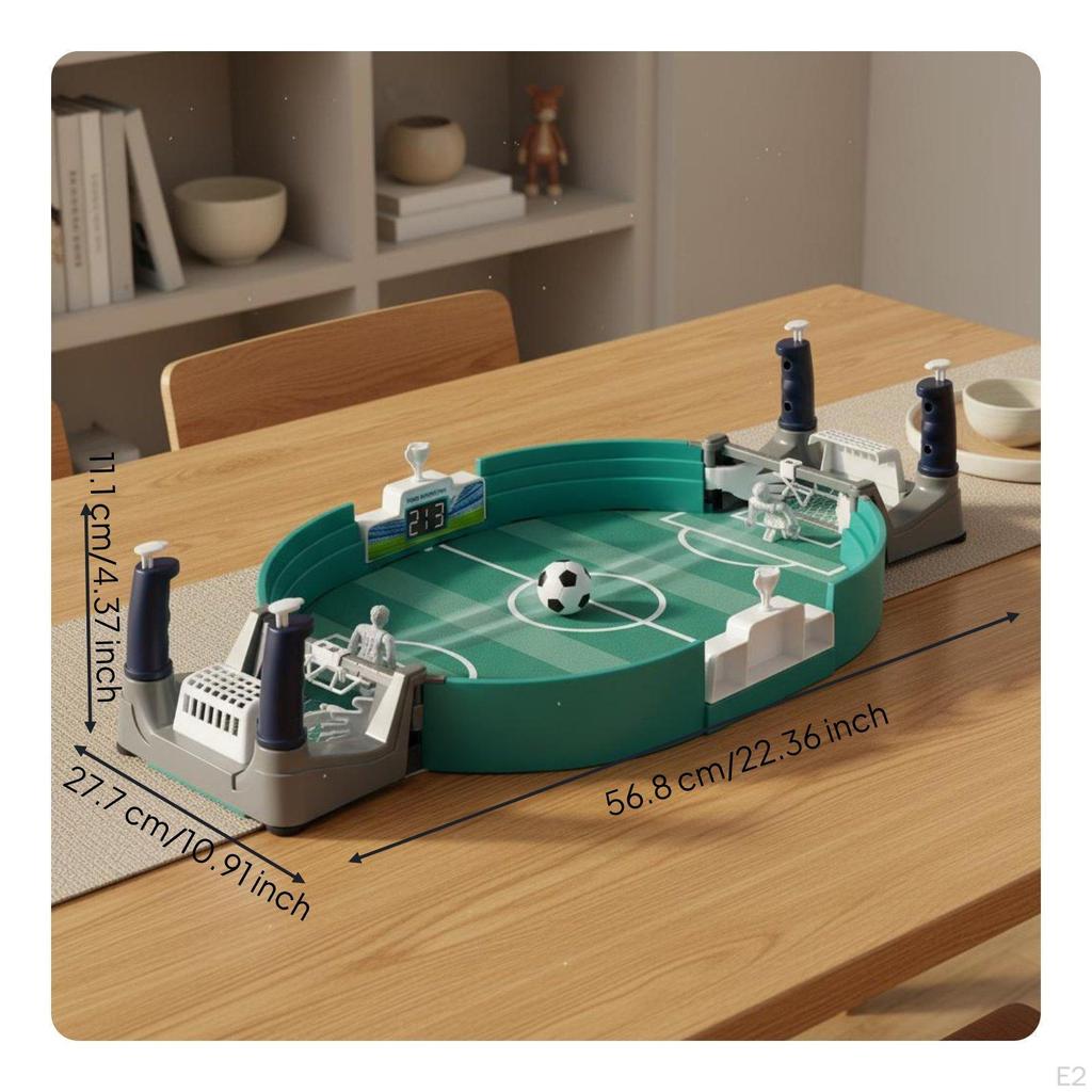 Desktop Football Game 2 Player Mini Foosball Interactive for Kids, Home, Parties M Balls