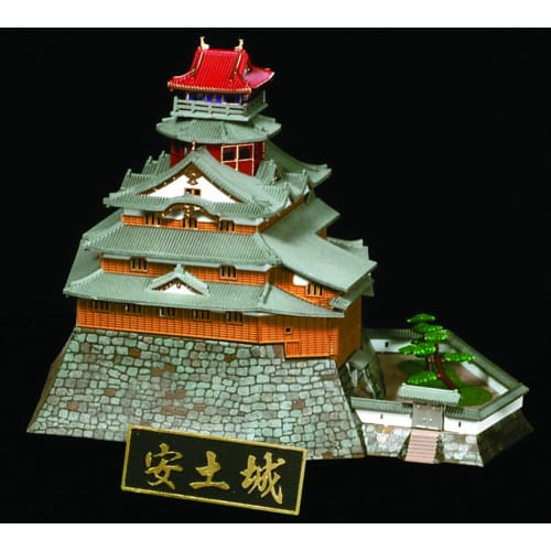 Doyusha 1/360 Japanese Famous Castle Standard Azuchi Castle Plastic Model S-26 Molded Color