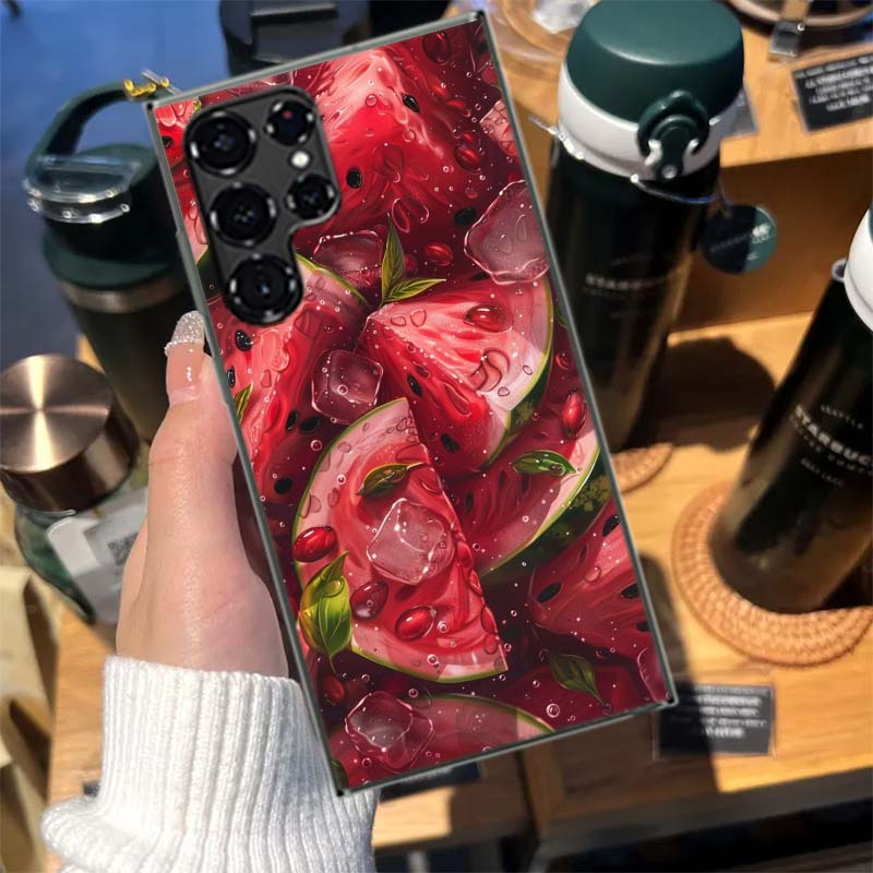 Watermelon Summer Fruit Cases Phone Case for Samsung Galaxy S26 Ultra S25 Edge S24 S23 FE S21 Plus S20 S22 S10 Cover TPU Capa Sh