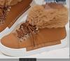 2024 Winter Women Boots Warm Shoes for Women Fur Ankle Boots Increased Height Shoes Thickened Ladies Snow Boots Big Size 43 Bota