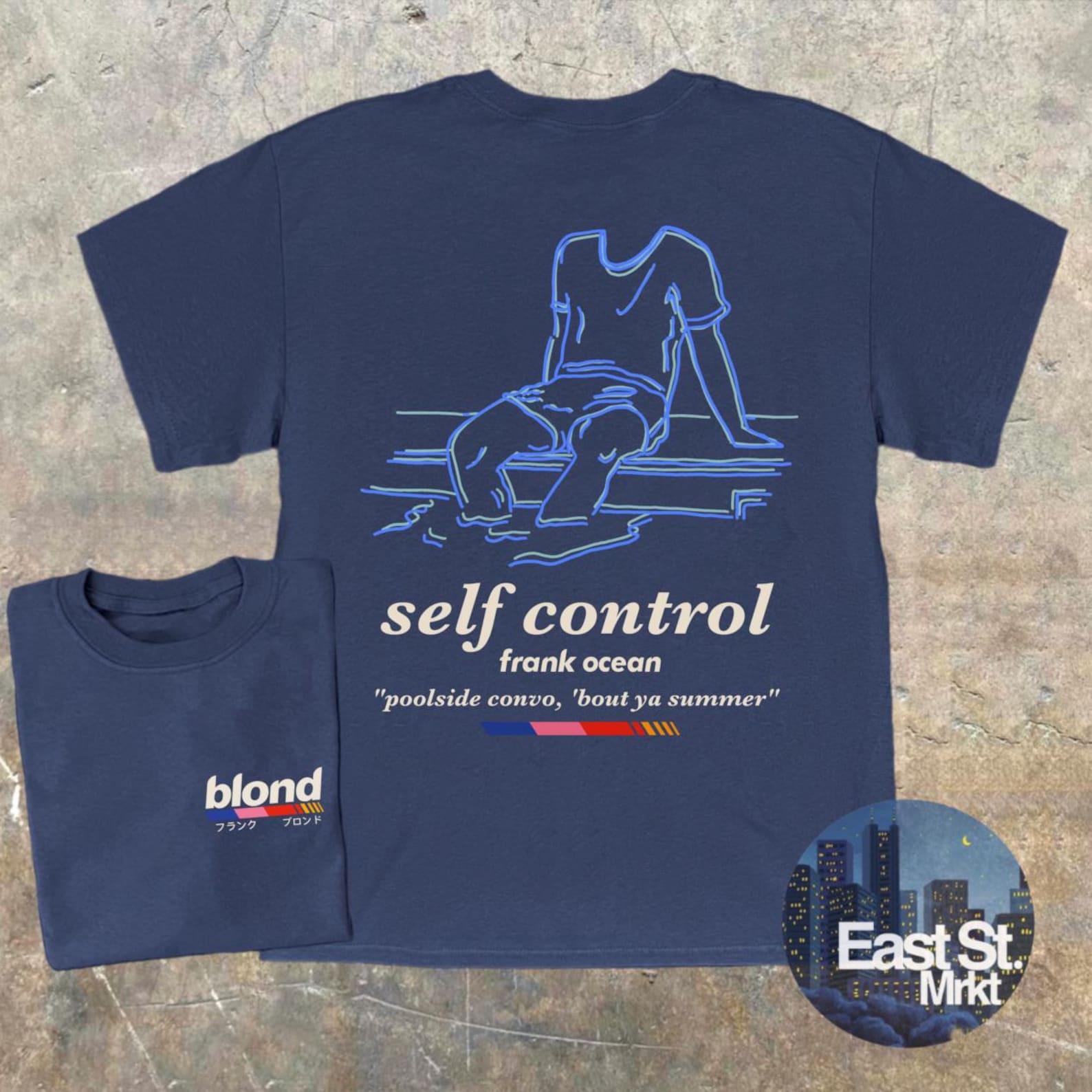 Frank Ocean Self Control Graphic Tee - Retro Music T-Shirt S